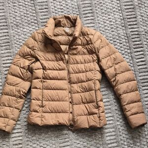 Uniqlo Women's Brown Down-Filled Puffer Jacket